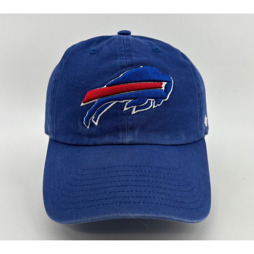 Buffalo Bills Hat Men's OSFM '47 Brand Adjustable Strap Blue Embroidered